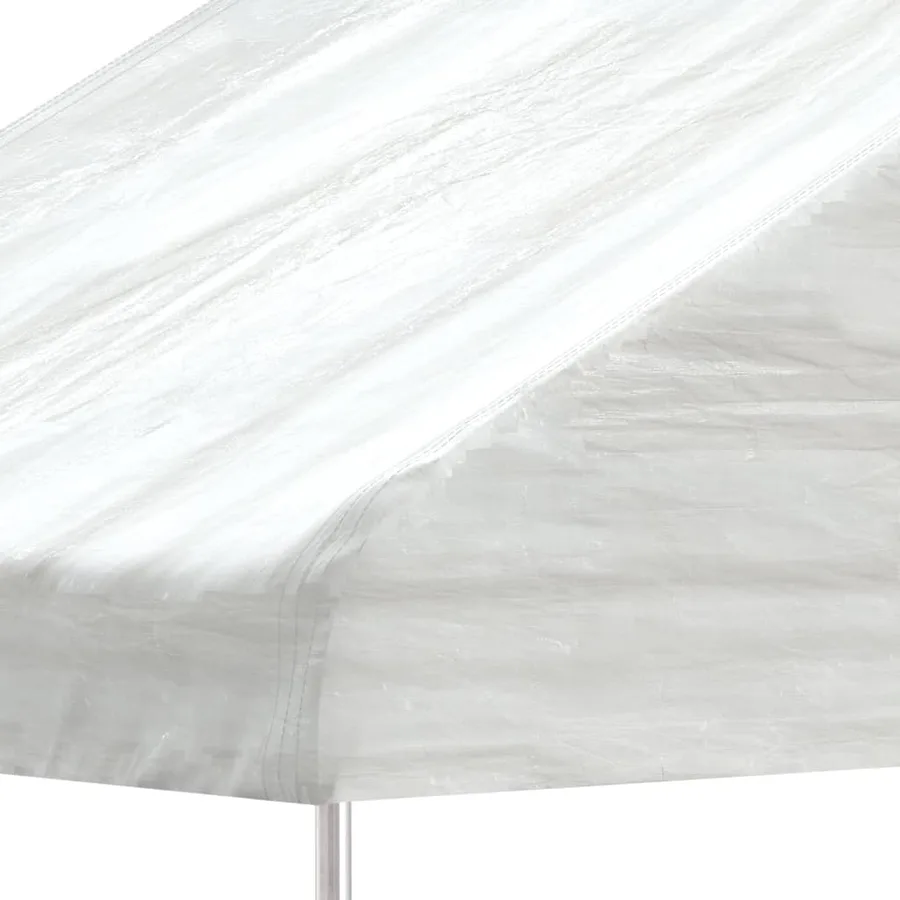 Belvédère avec toit blanc 20,07x4,08x3,22 m polyéthylène - 4