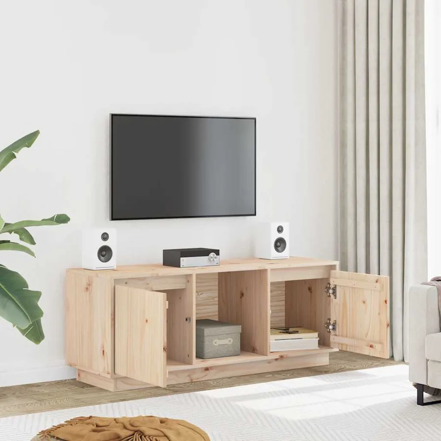 Meuble TV 110,5x35x44 cm Bois de pin massif - 3
