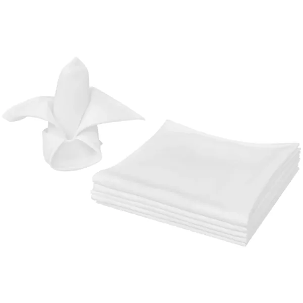 Serviettes de table 50 pcs Blanc 50x50 cm