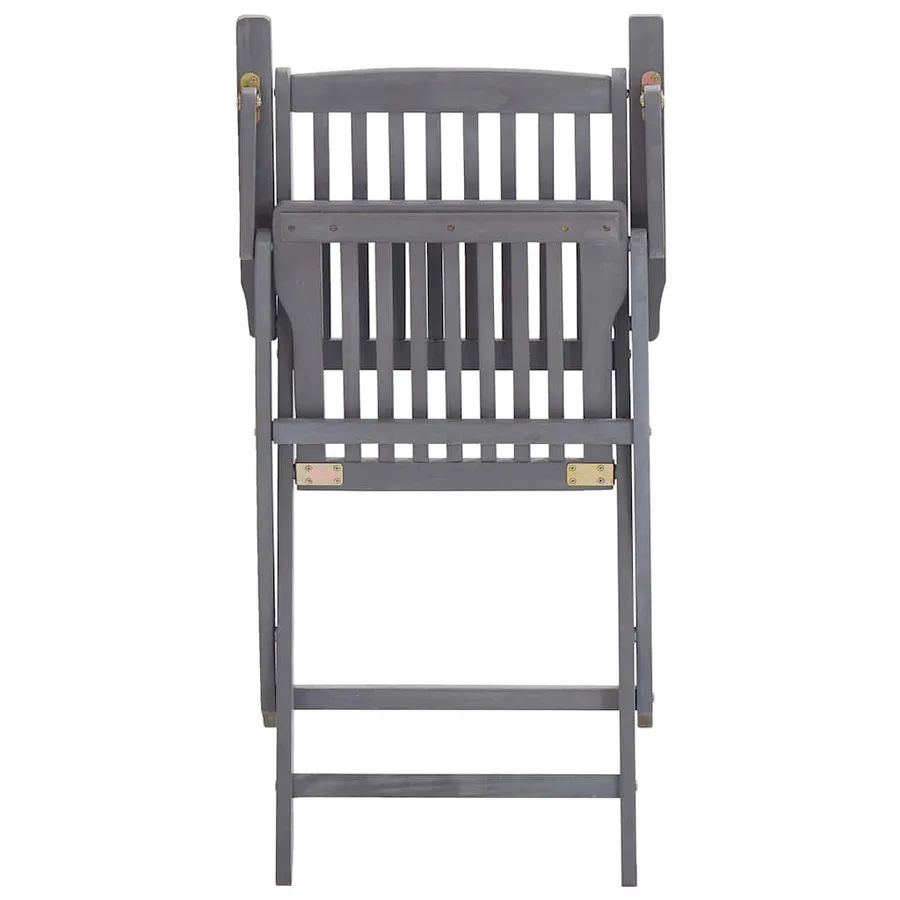 Chaises pliables d'extérieur lot de 2 et coussins Bois d'acacia - 14