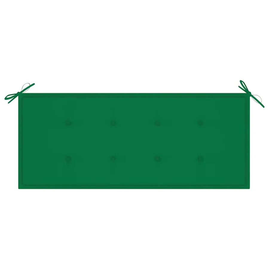 Banc de jardin empilable et coussin 128,5cm Bois de teck massif - 5