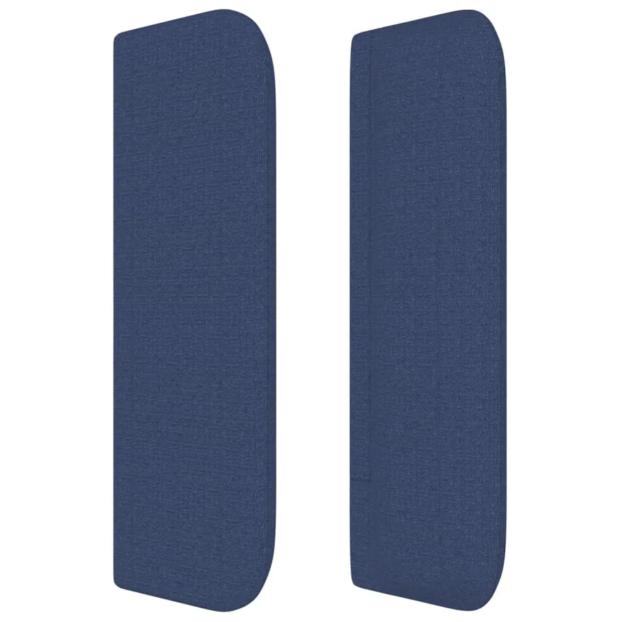 Tête de lit avec oreilles Bleu 93x16x78/88 cm Tissu - 4