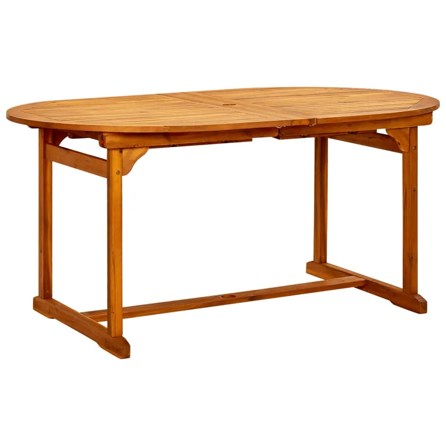 Table à dîner de jardin (160-240)x100x75cm Bois d'acacia massif - 4