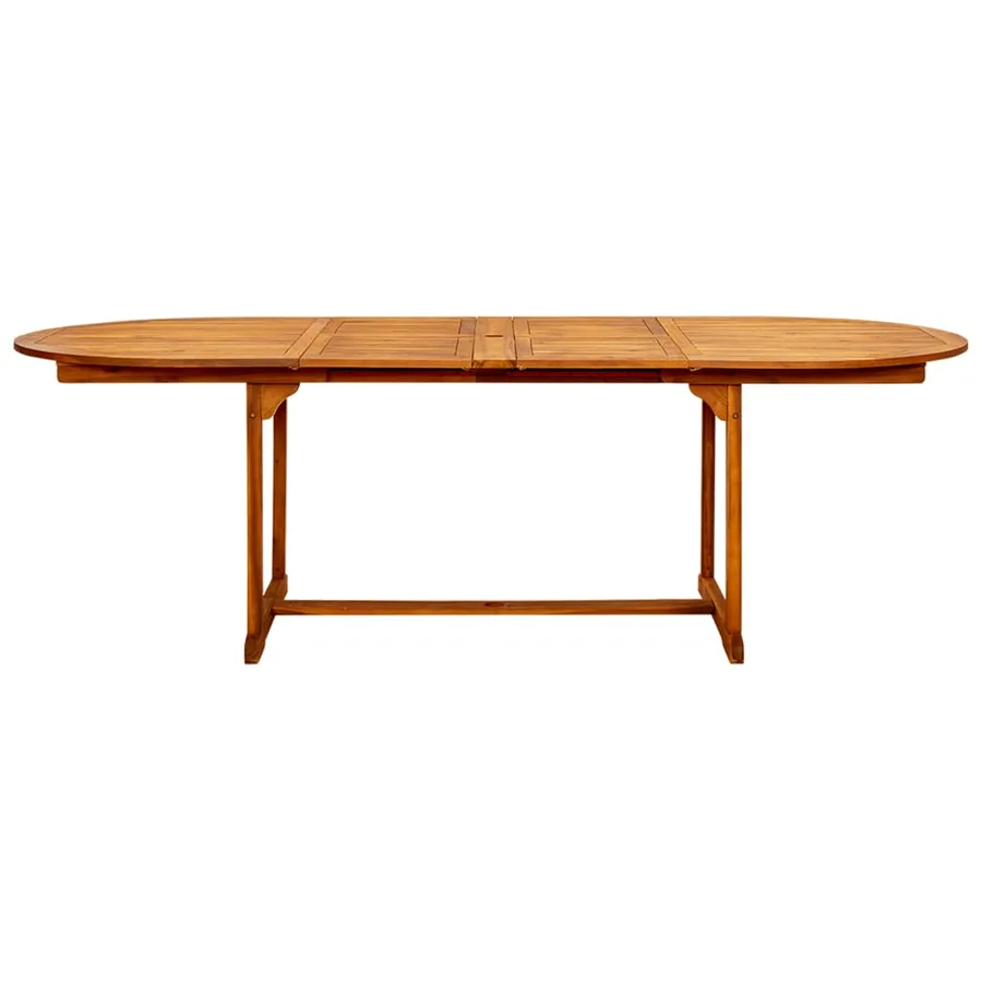 Table à dîner de jardin (160-240)x100x75cm Bois d'acacia massif - 5