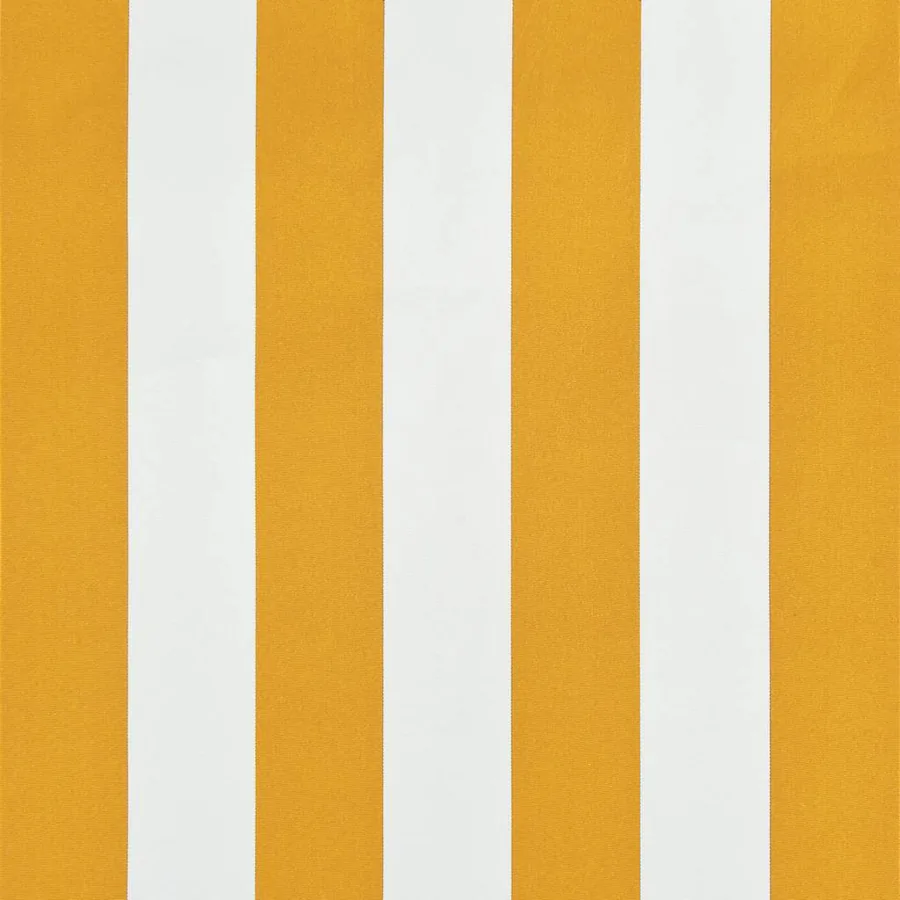 Auvent rétractable 150x150 cm Jaune et blanc - 7
