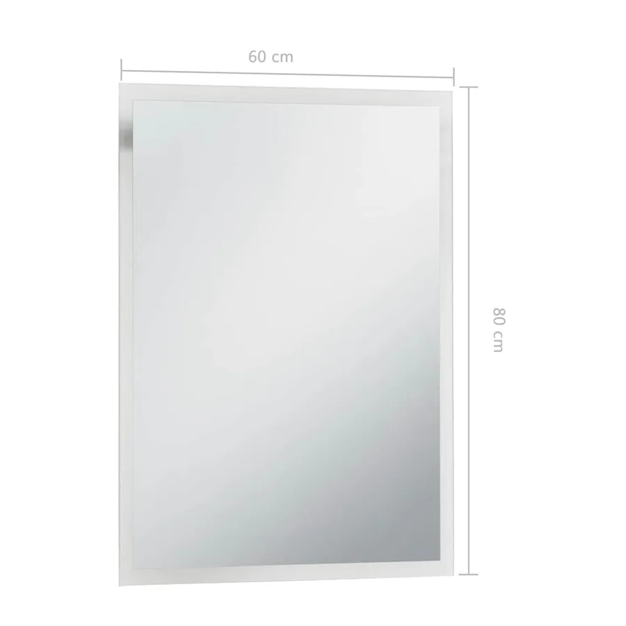 Miroir mural à LED pour salle de bains 60x80 cm - 7