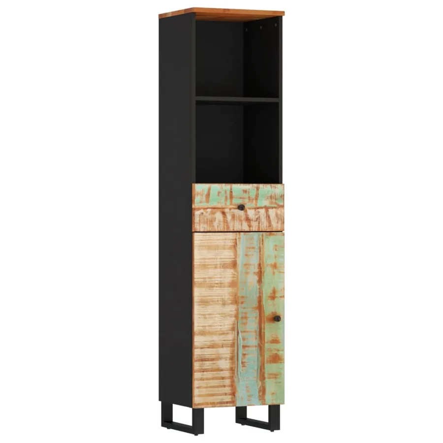 Ensemble de meubles de salle de bain 3 pcs bois massif récupéré - 6