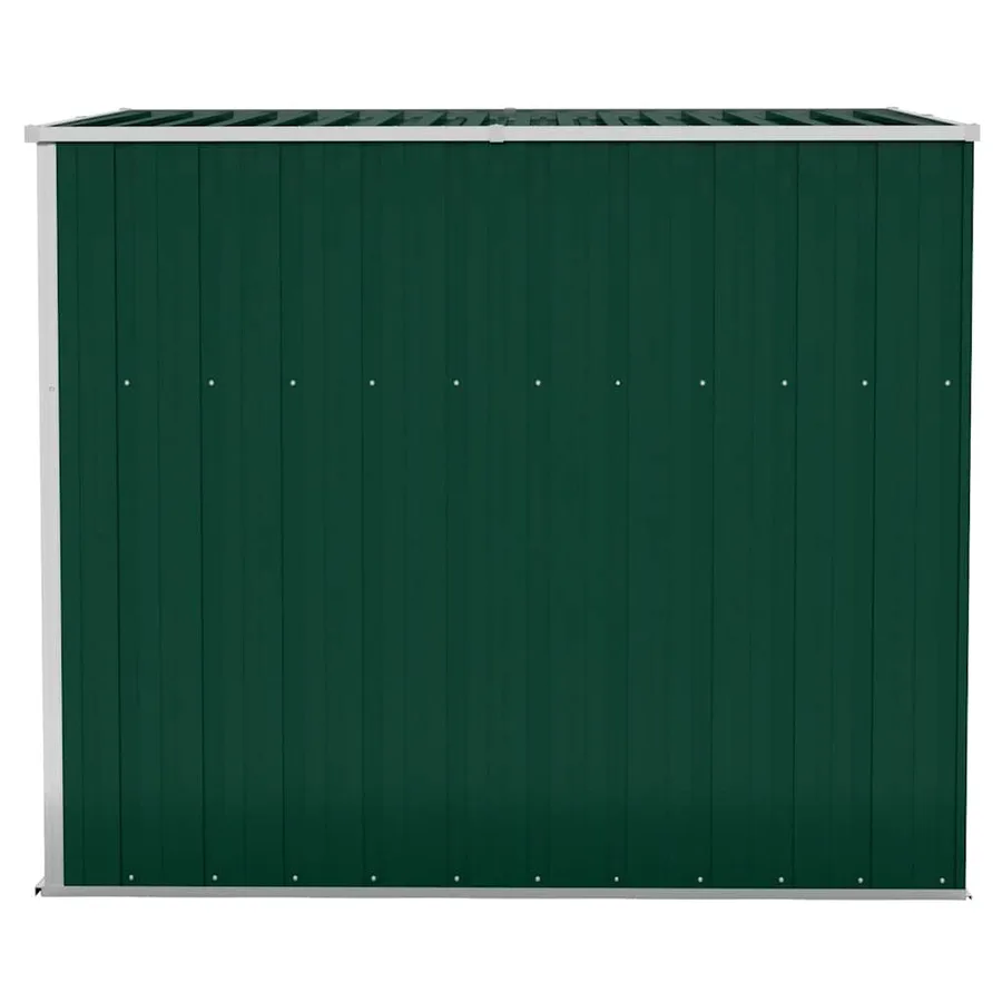 Abri de jardin mural Vert 118x194x178 cm Métal galvanisé - 4