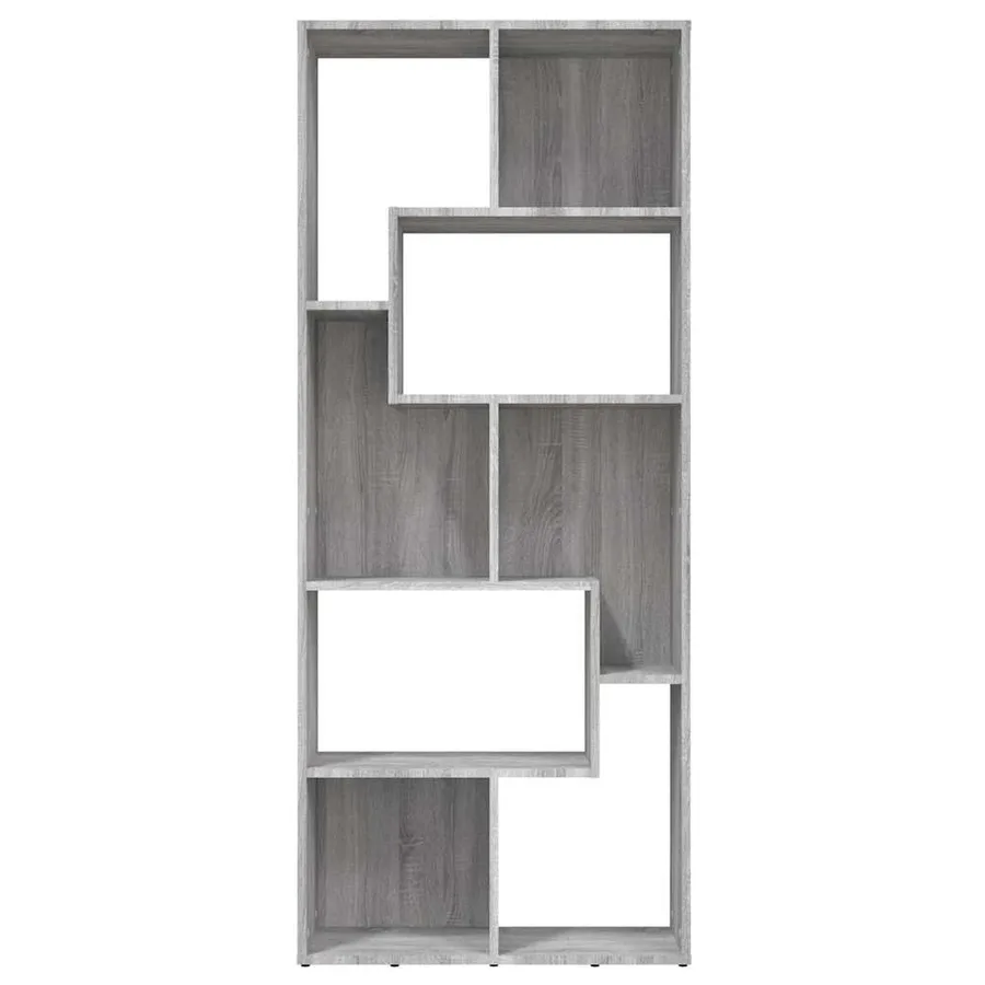 Bibliothèque Sonoma gris 67x24x161 cm Bois d'ingénierie - 3