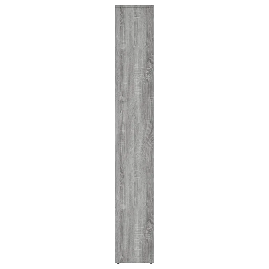 Bibliothèque Sonoma gris 67x24x161 cm Bois d'ingénierie - 4