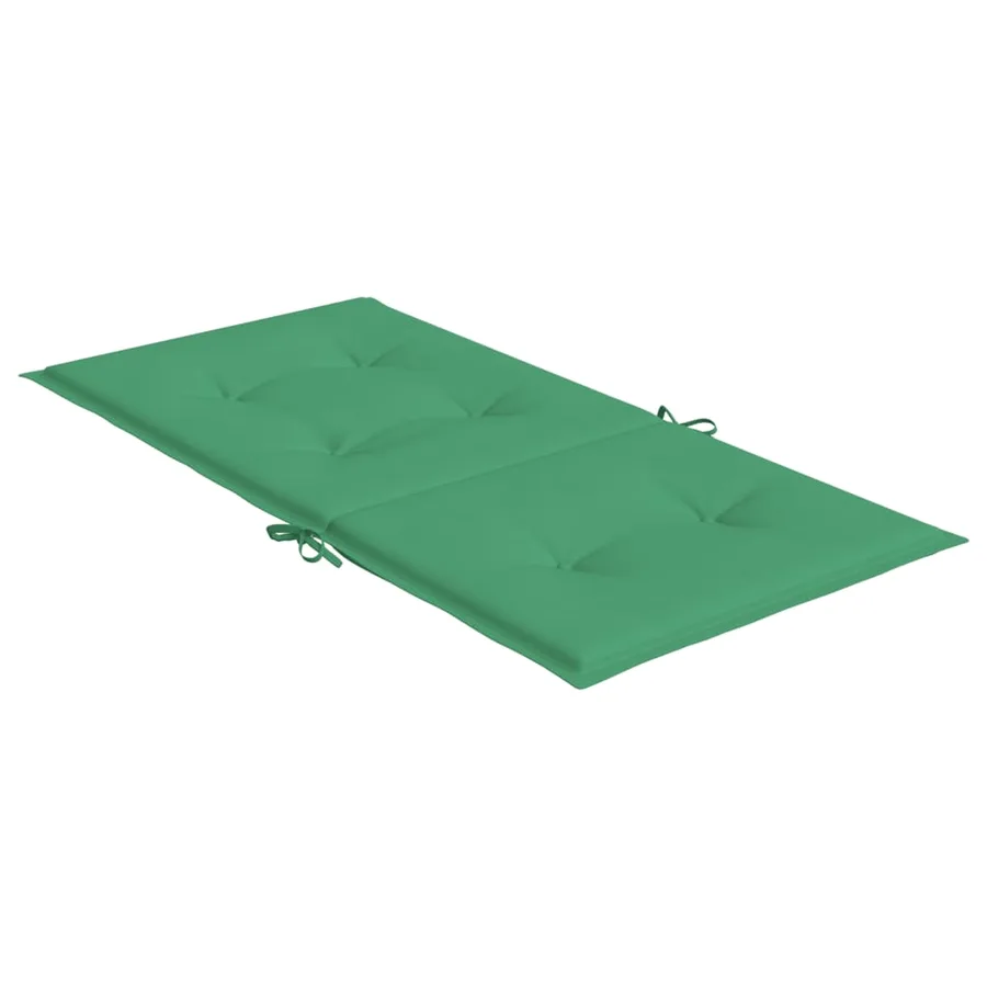 Coussins de chaise de jardin à dossier bas lot de 6 vert - 6
