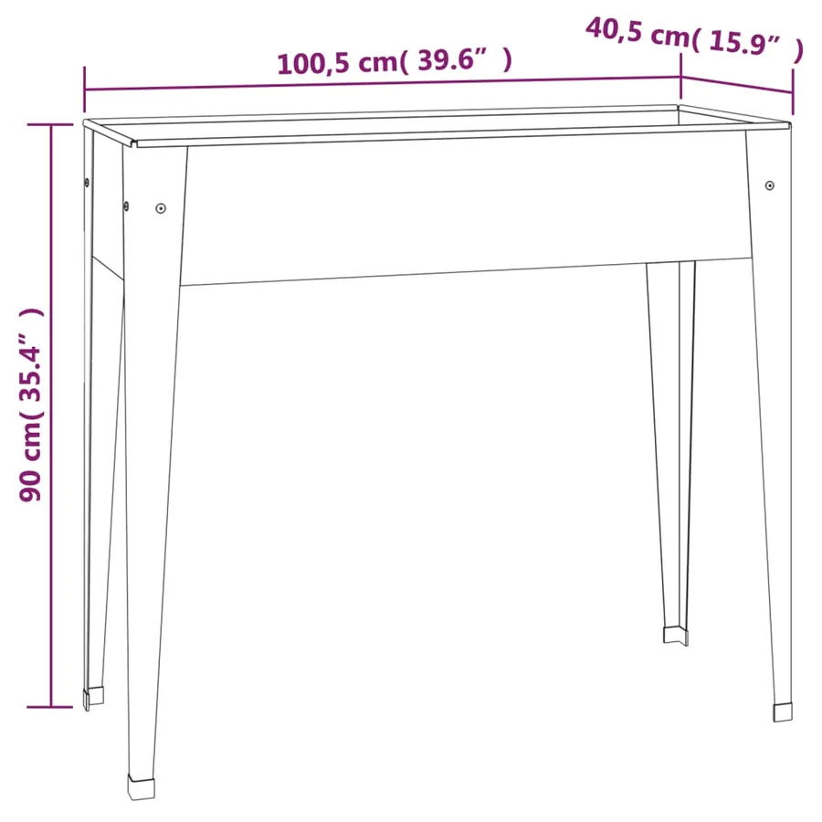 Jardinières 2 pcs Acier galvanisé - 8