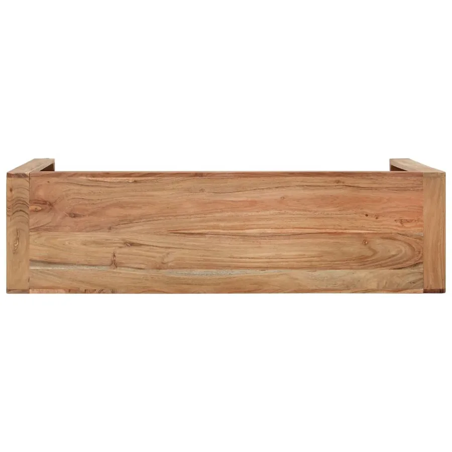 Table console 110x30x76 cm bois massif d'acacia - 4