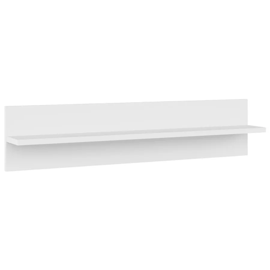 Étagères murales 2 pcs Blanc 80x11,5x18 cm bois d'ingénierie - 3