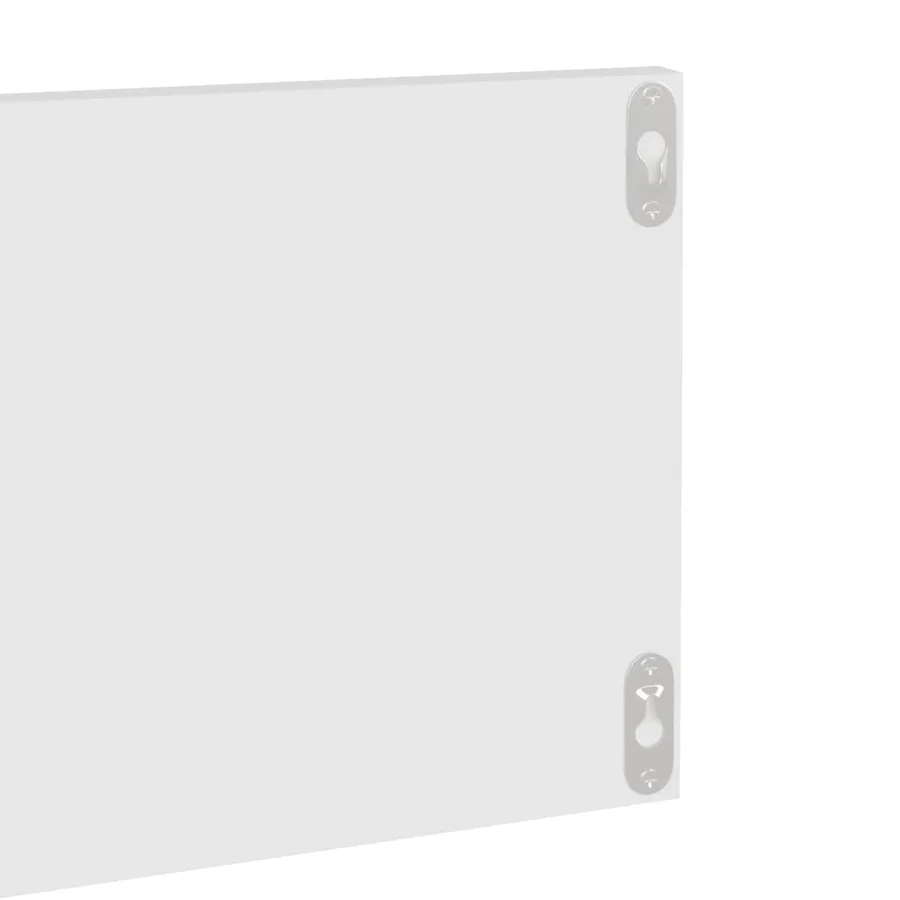 Étagères murales 2 pcs Blanc 80x11,5x18 cm bois d'ingénierie - 6