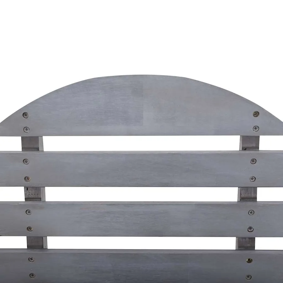 Chaise Adirondack Bois d'acacia massif Gris - 5