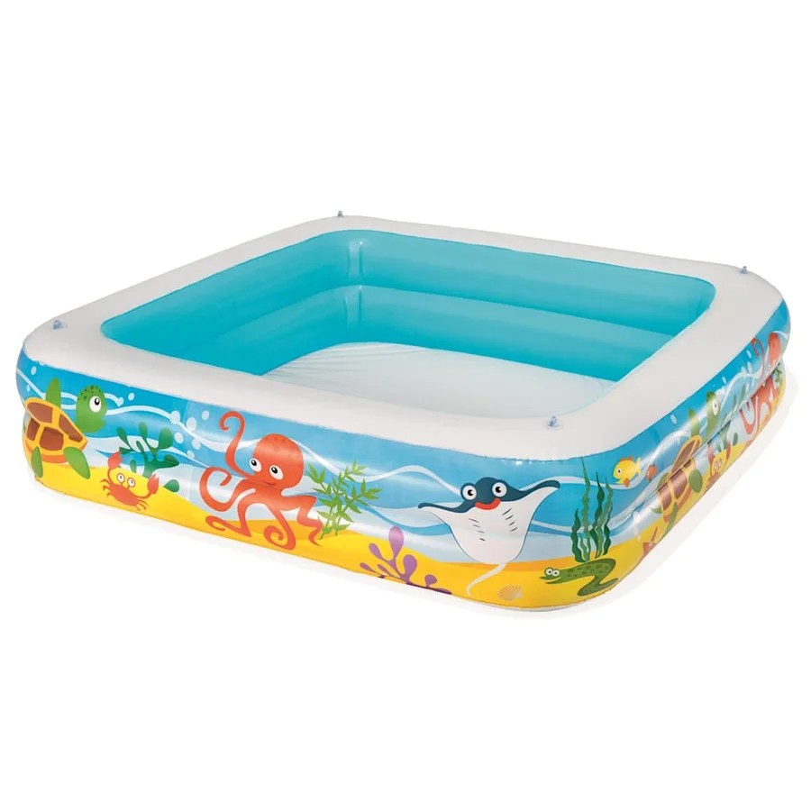 Bestway Piscine de jeu avec auvent bleu 140x140x114 cm 52192 - 5