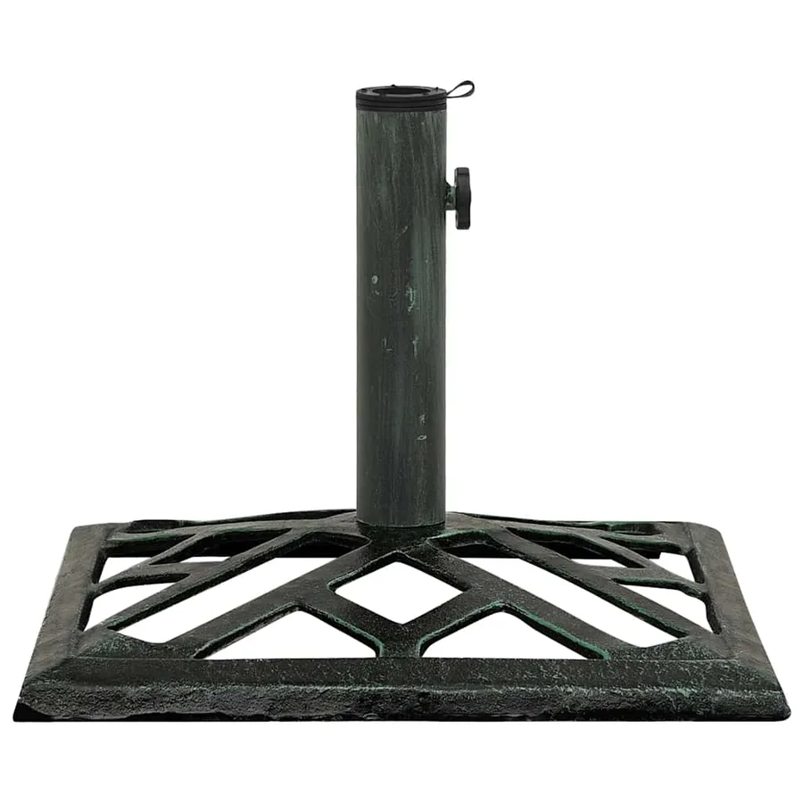 Socle de parasol Vert 44x44x31 cm Fonte - 2