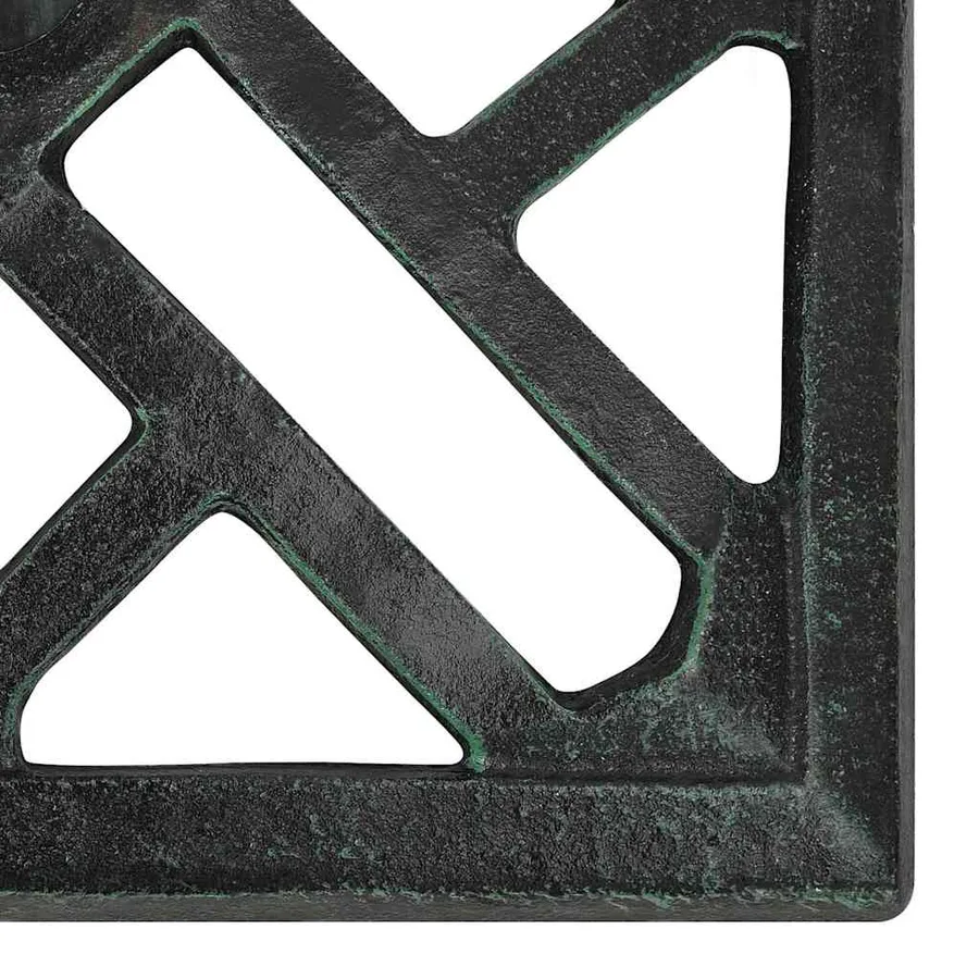 Socle de parasol Vert 44x44x31 cm Fonte - 7