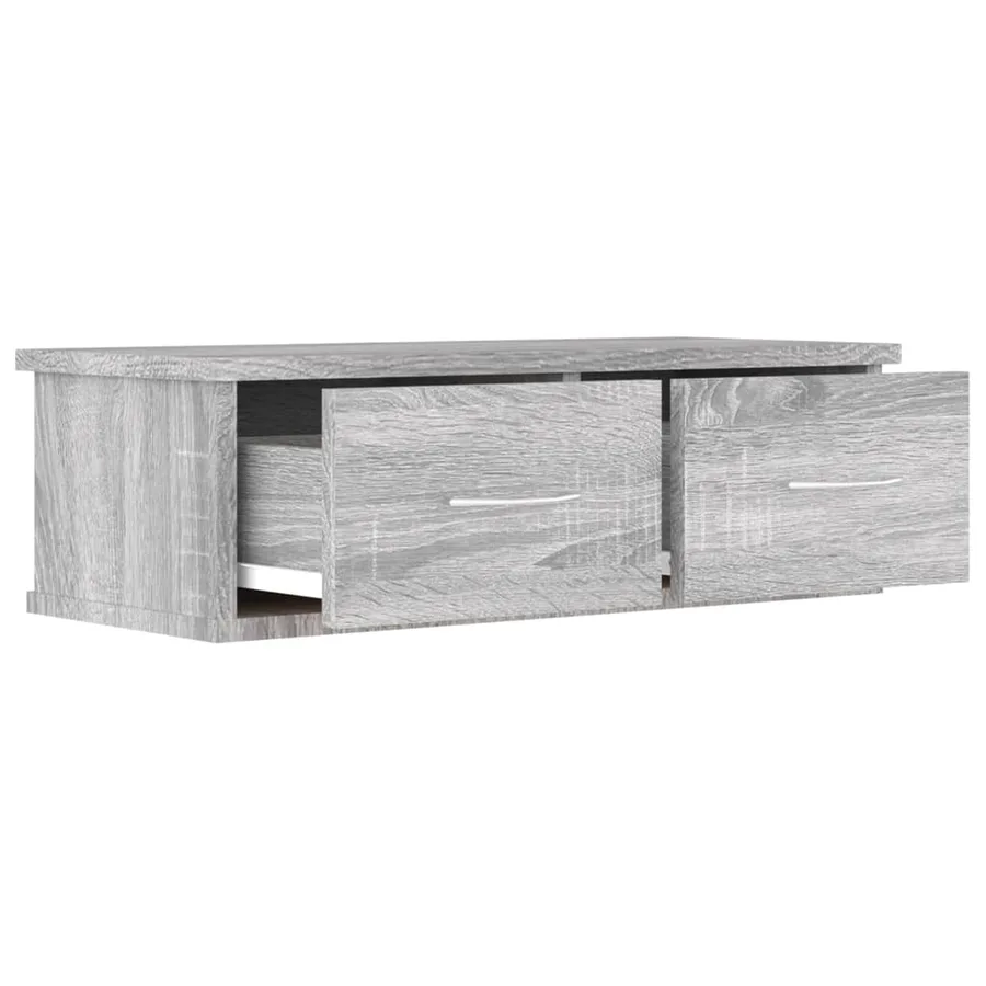 Armoire murale Sonoma gris 60x26x18,5 cm Bois d'ingénierie - 5