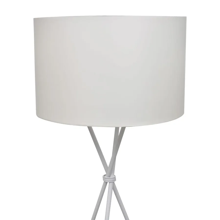 Lampadaire avec support haut Blanc - 2