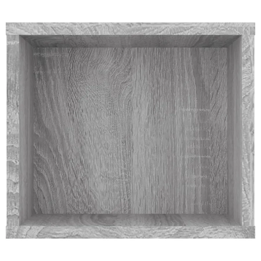 Armoire TV suspendue Sonoma gris 100x30x26,5 cm Bois Ingénierie - 5