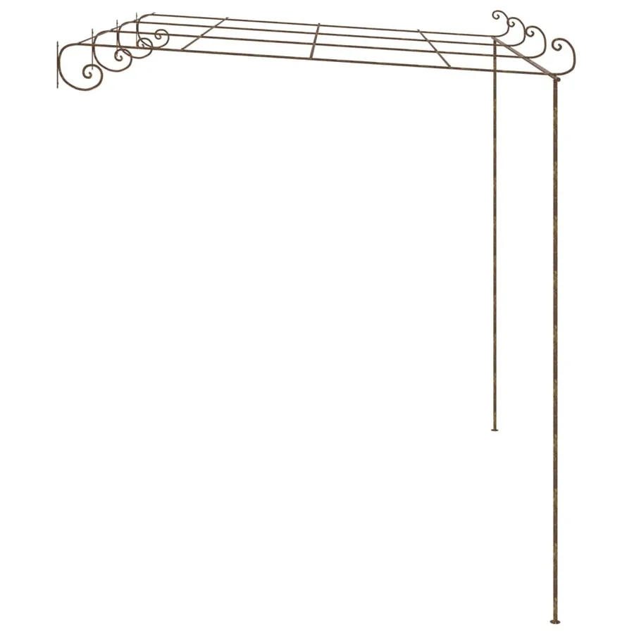 Pergola de jardin Marron antique 4x3x2,5 m Fer - 3