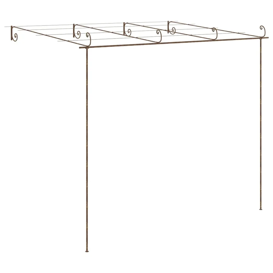 Pergola de jardin Marron antique 4x3x2,5 m Fer - 4