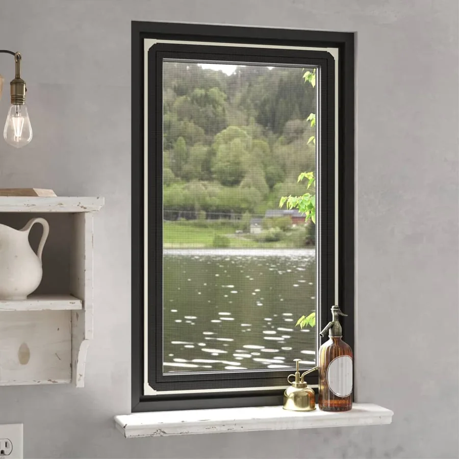 Moustiquaire magnétique pour fenêtres blanc 80x140 cm