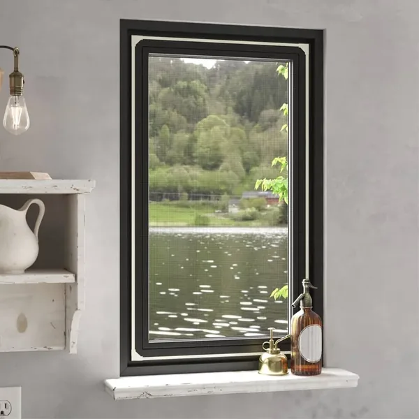Moustiquaire magnétique pour fenêtres blanc 80x140 cm