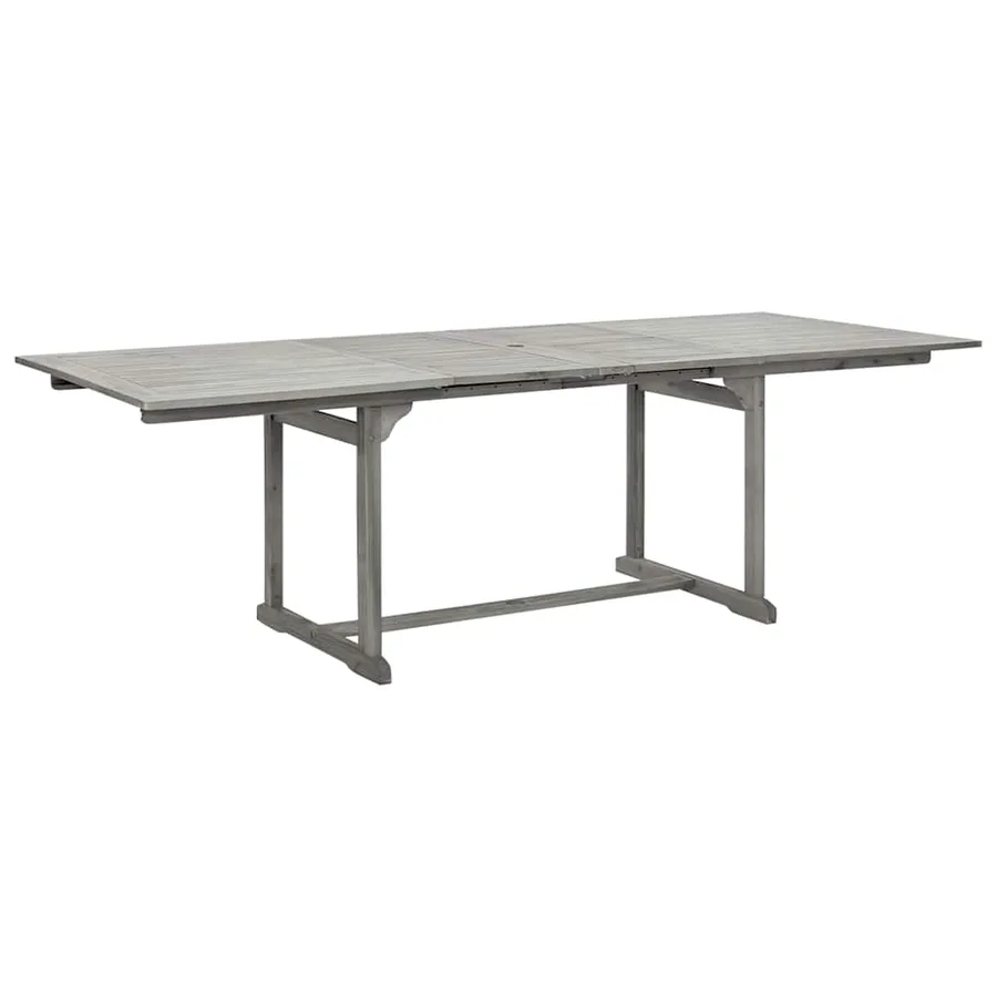 Table à dîner de jardin (160-240)x100x75cm Bois d'acacia massif - 2