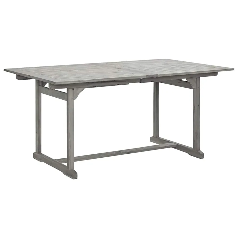 Table à dîner de jardin (160-240)x100x75cm Bois d'acacia massif - 3
