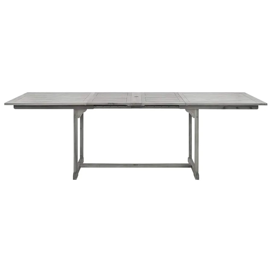 Table à dîner de jardin (160-240)x100x75cm Bois d'acacia massif - 5
