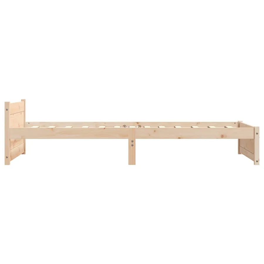 Cadre de lit sans matelas bois massif 90x190 cm - 5