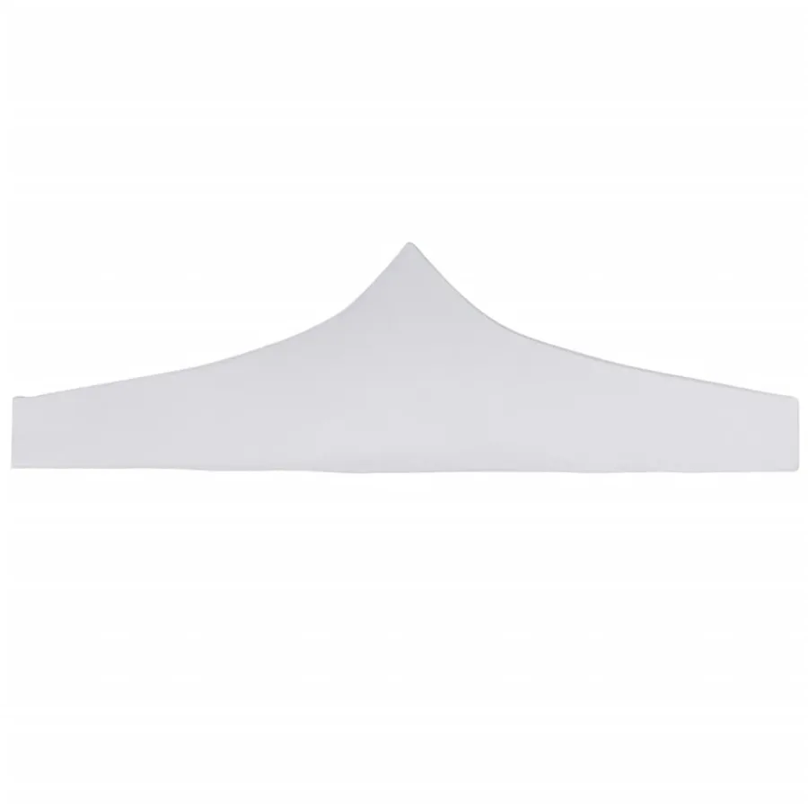 Toit de tente de réception 3 x 3 m Blanc - 2
