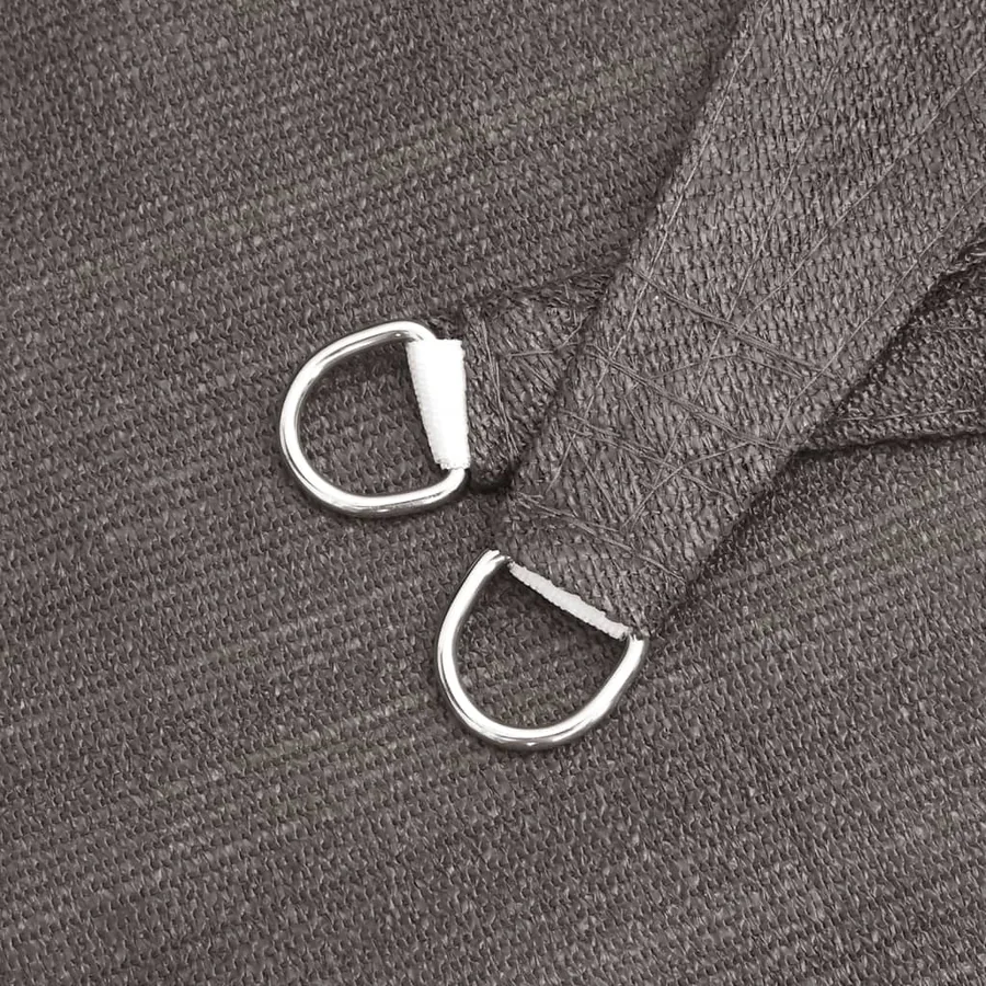 Voile d'ombrage 160 g/m² Anthracite 2,5x3,5 m PEHD - 6