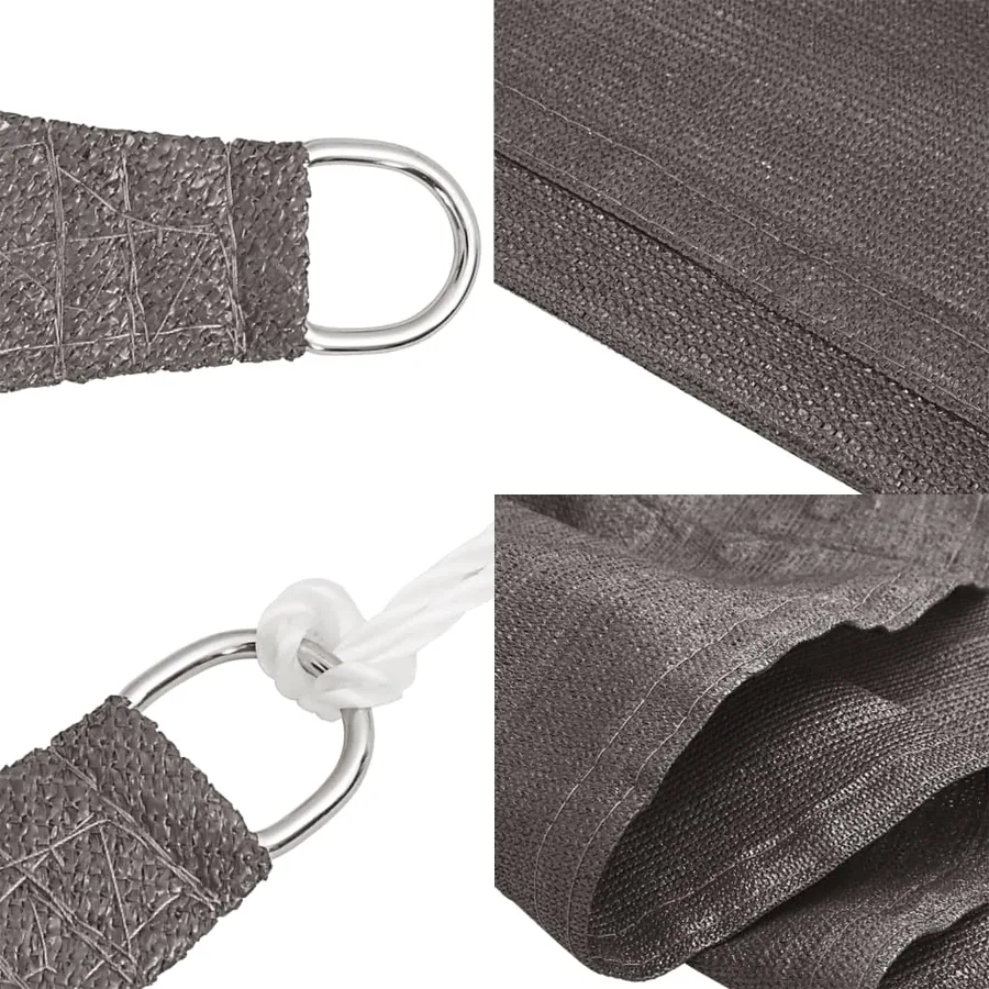 Voile d'ombrage 160 g/m² Anthracite 2,5x3,5 m PEHD - 7
