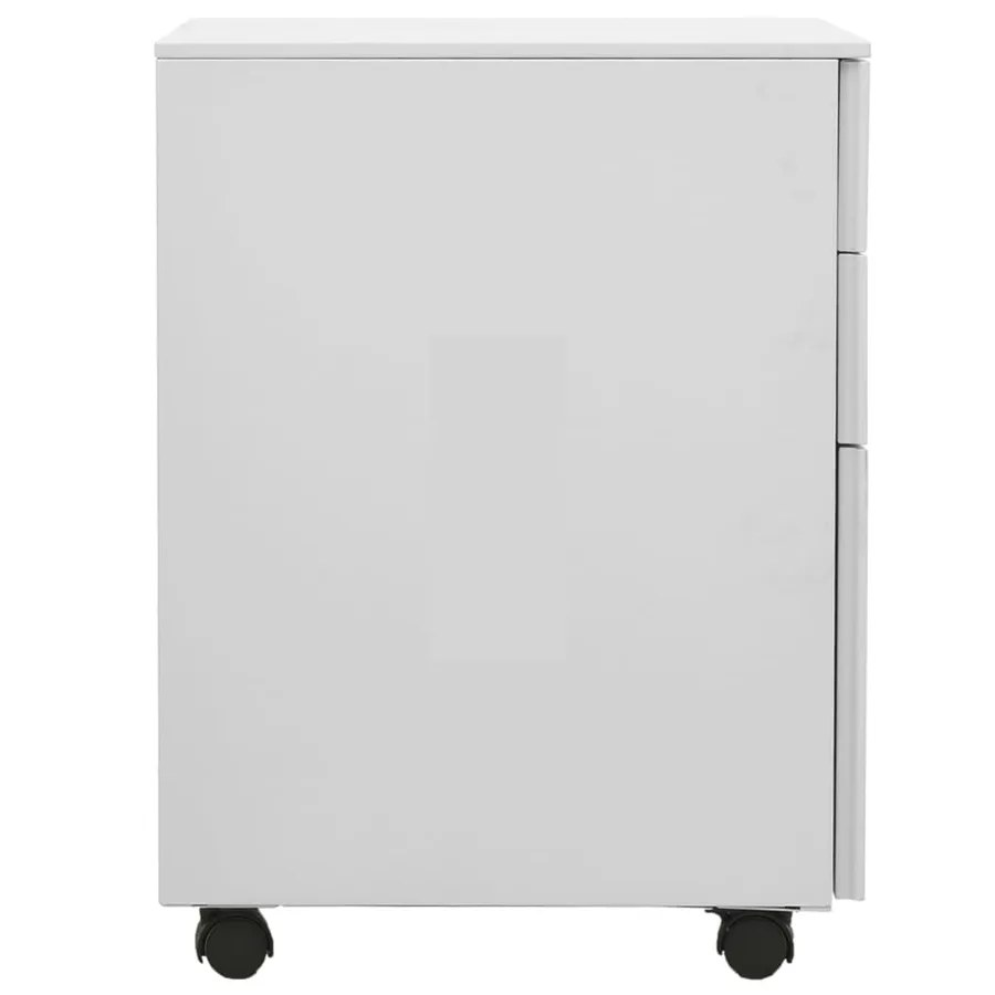 Classeur mobile Gris clair 39x45x60 cm Acier - 3