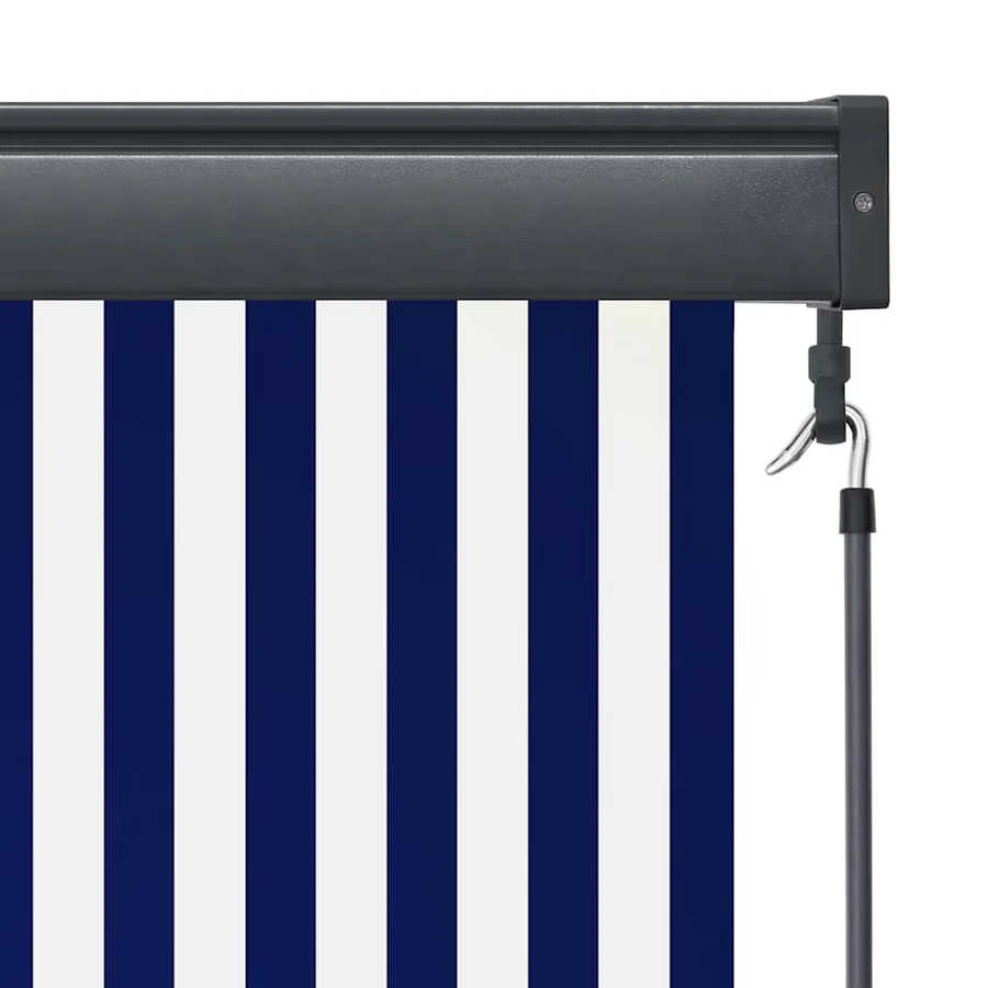 Store roulant d'extérieur 120x250 cm Bleu et blanc - 7