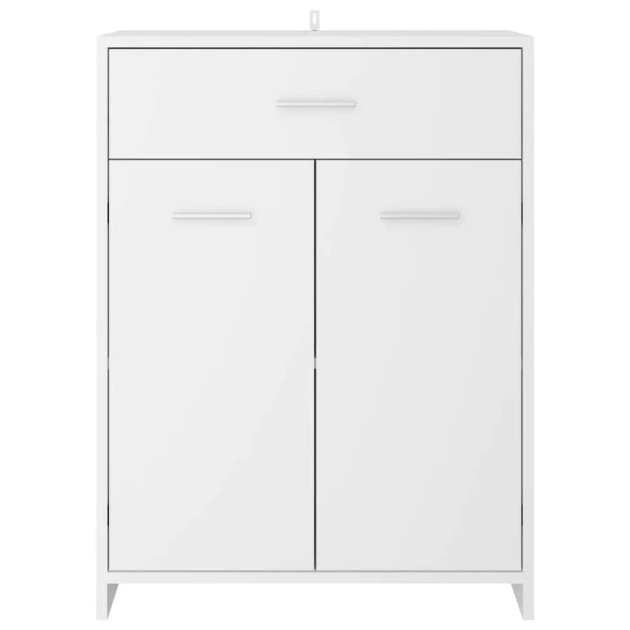 Armoire de salle de bain blanc 60x33x80 cm bois d’ingénierie - 5
