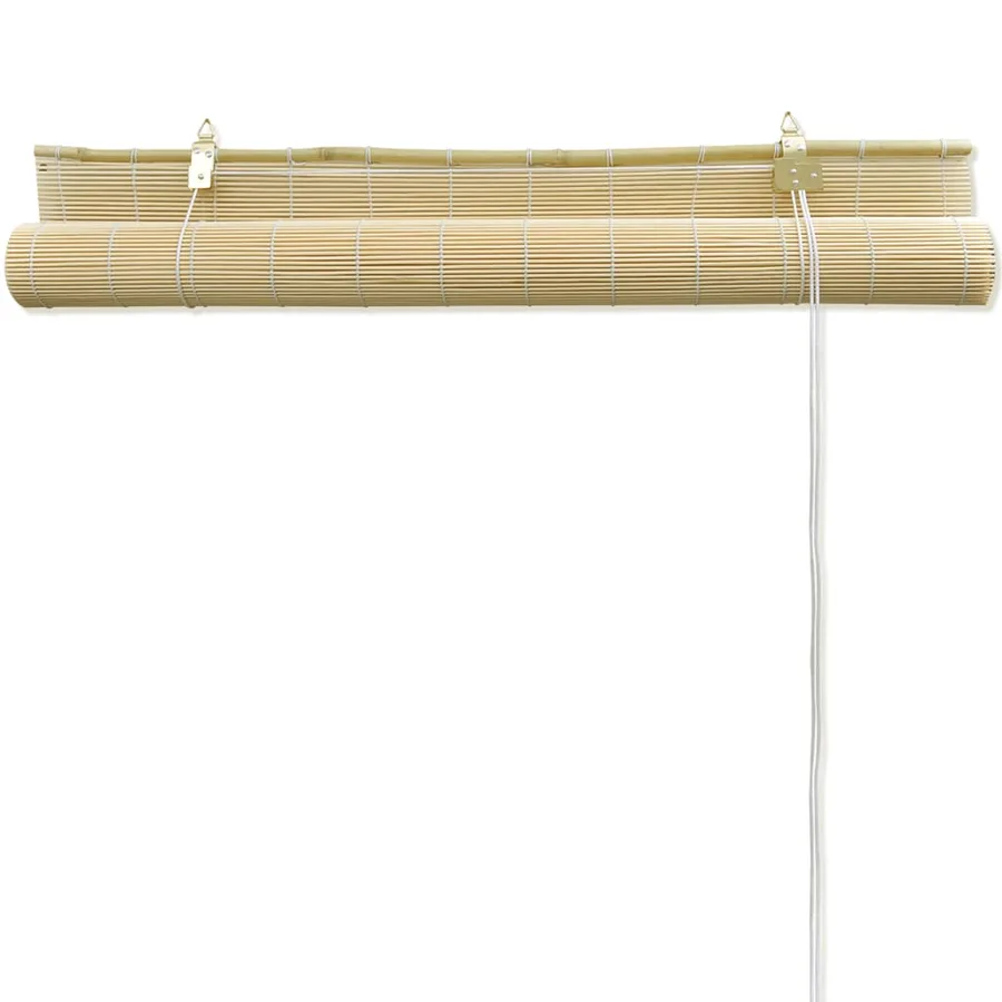 Store à rouleau bambou naturel 140x160 cm - 4