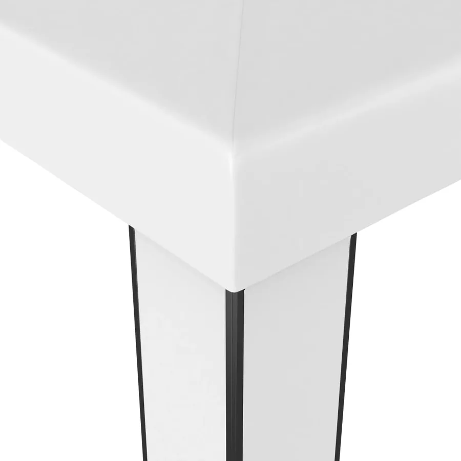 Tonnelle avec toit double 3x3 m Blanc - 4