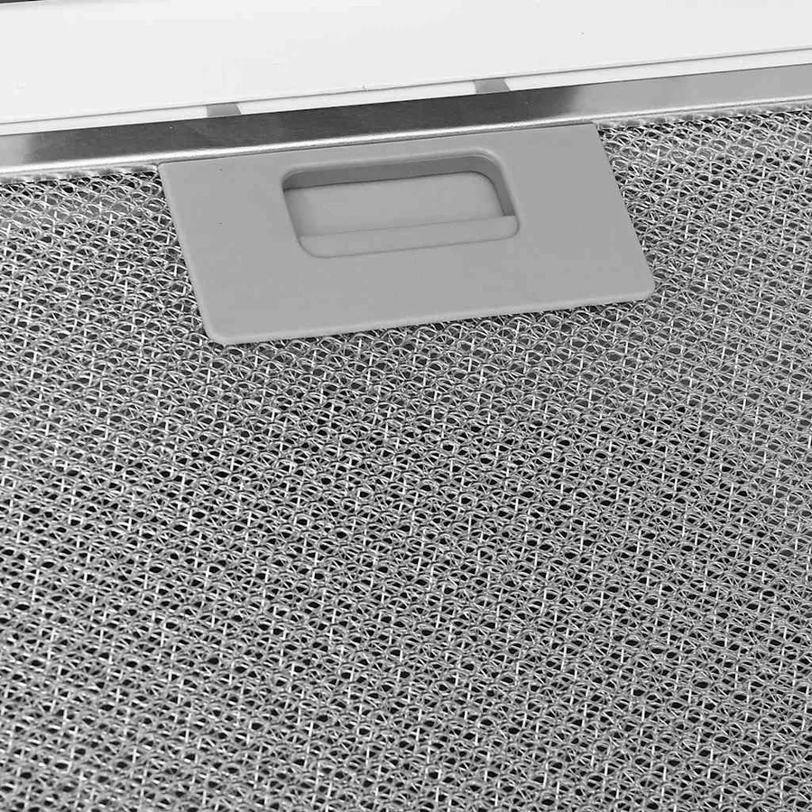 Hotte murale 60 cm Acier inoxydable et verre trempé Blanc - 8