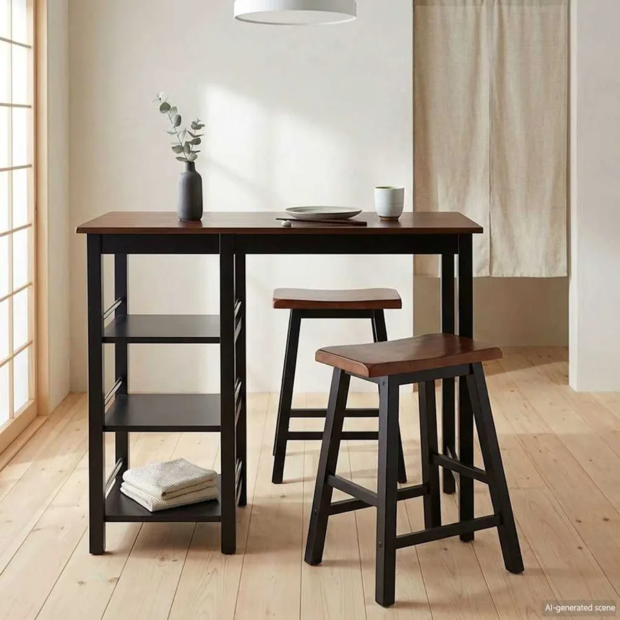 Assortiment de bar 3 pcs MDF Noir - 3