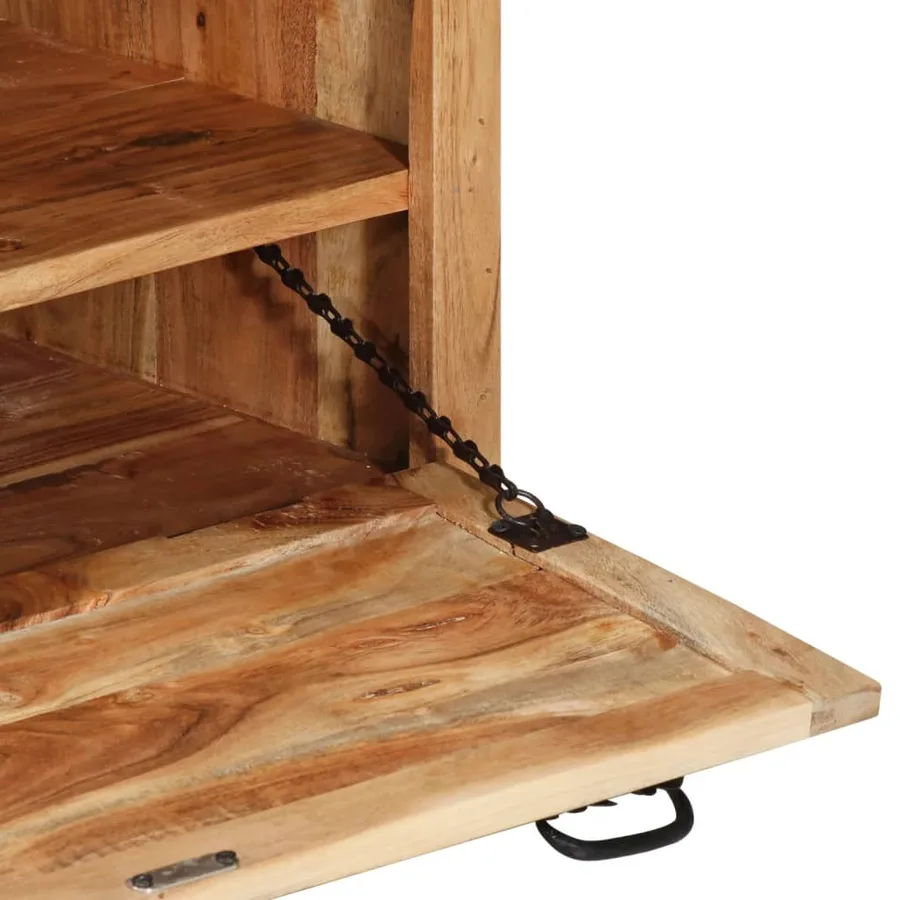 Banc de rangement de chaussures 85x40x45cm Bois d'acacia massif - 9