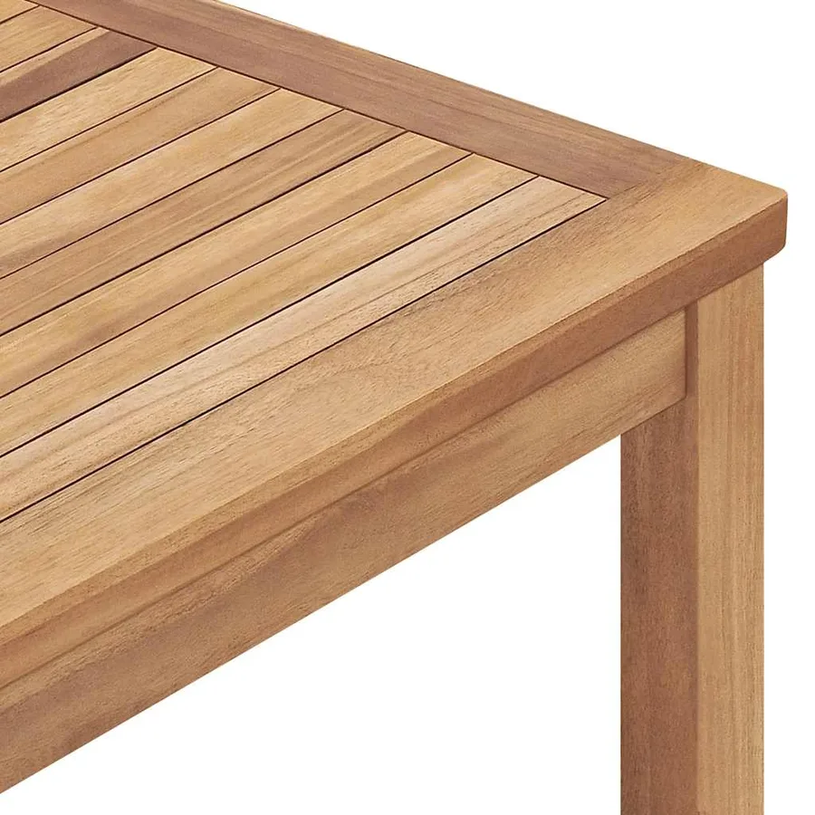 Table à dîner de jardin 160x80x77 cm Bois de teck solide - 6