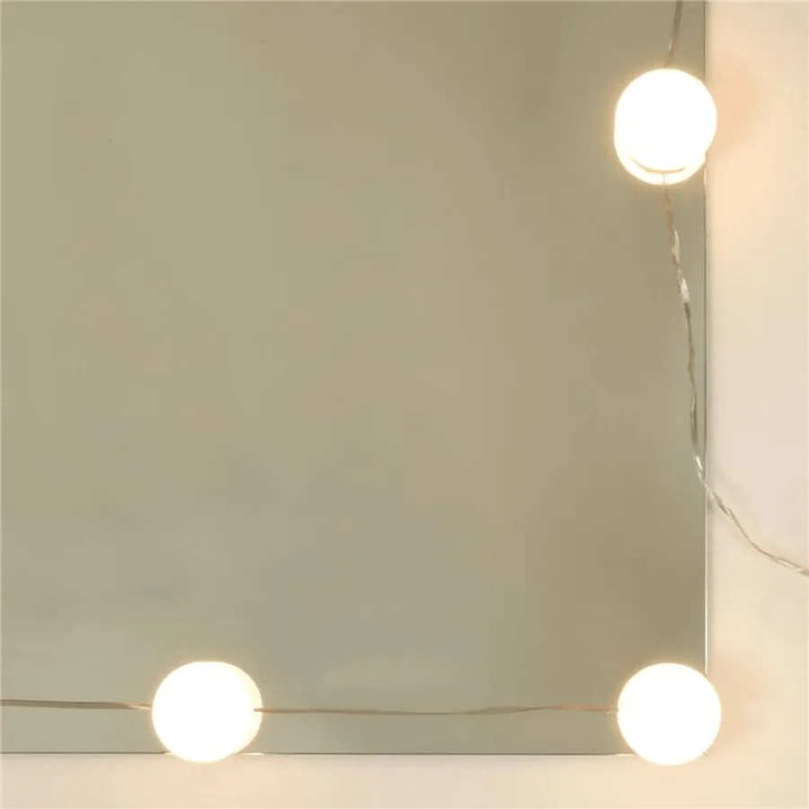 Ensemble de coiffeuse avec LED Sonoma gris Bois d'ingénierie - 12
