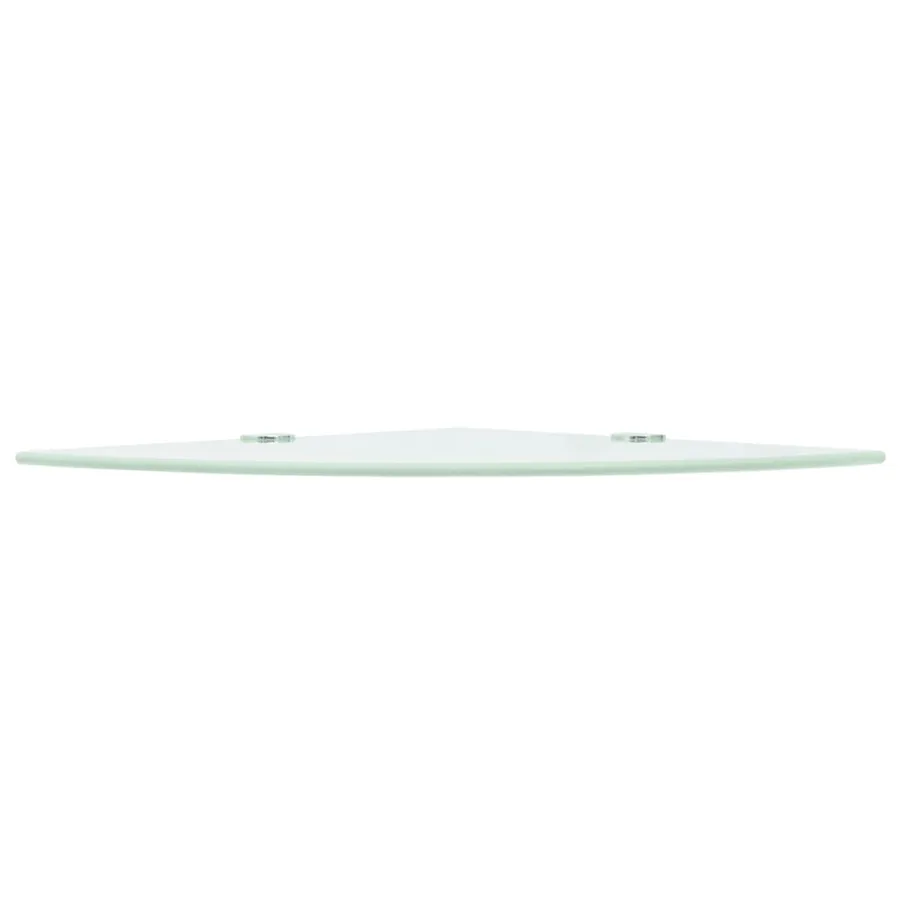 Étagère de coin avec supports chromés Verre Blanc 35 x 35 cm - 3