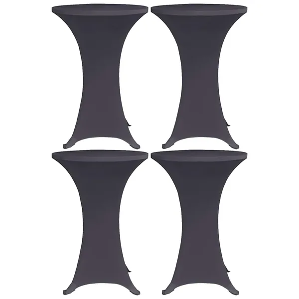 Housses de table extensible 4 pcs 80 cm Anthracite