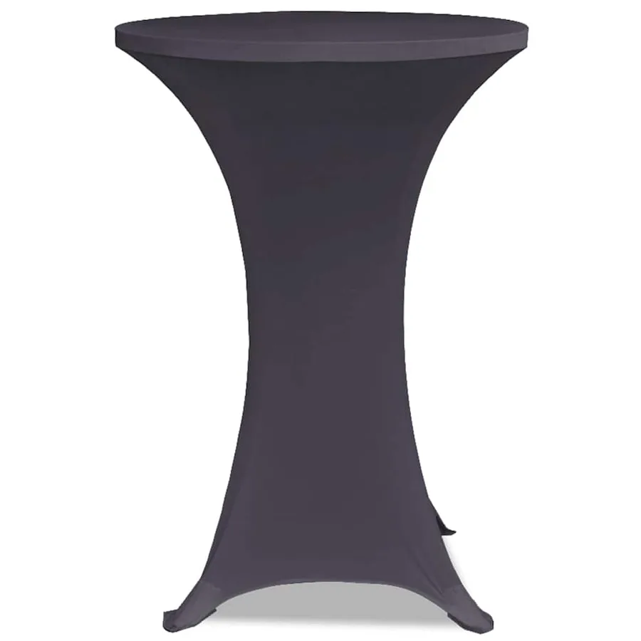 Housses de table extensible 4 pcs 80 cm Anthracite - 4